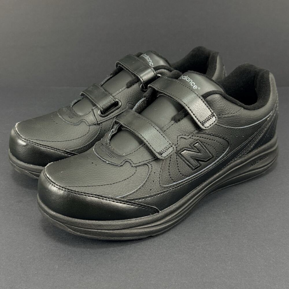 New Balance 577 2E Wide Men’s 10.5 Black Leather Shoes MW577VK NEW